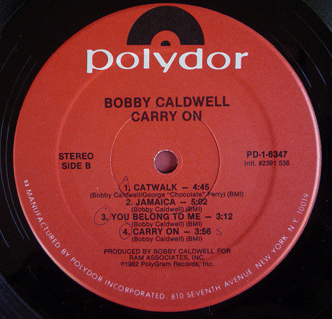 Bobby Caldwell : Carry On (LP, Album, 53)