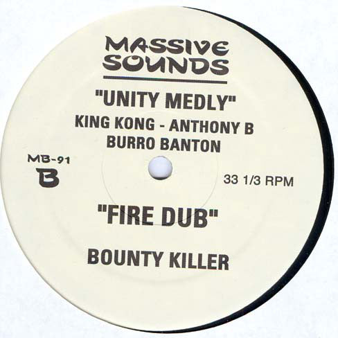 Elephant Man / King Kong / Anthony B / Burro Banton / Bounty Killer : No Time Fa Dem / Unity Medly / Fire Dub (12")