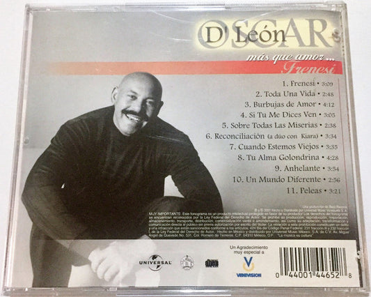Oscar D' León : Más Que Amor...Frenesí (CD, Album)