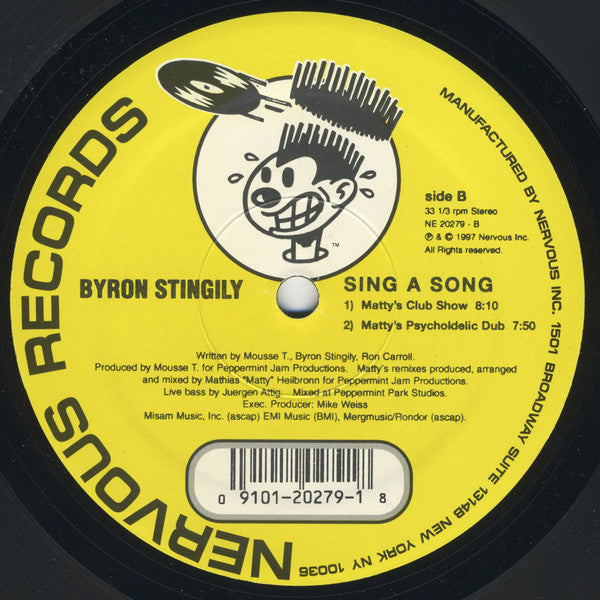 Byron Stingily : Sing A Song (12")