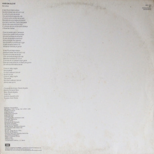 Nei Lisboa - Verão Em Calcutá vinyl record, 12" (Near Mint (NM or M-)) | Lulo Records