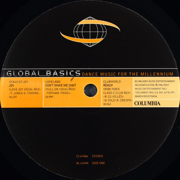 Various : Global Basics: Dance Music For The Millennium (2x12", Comp)