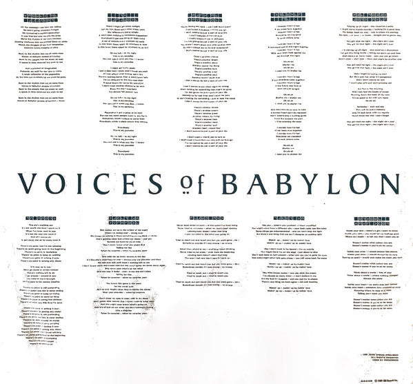 The Outfield : Voices Of Babylon (LP, Album, Car)