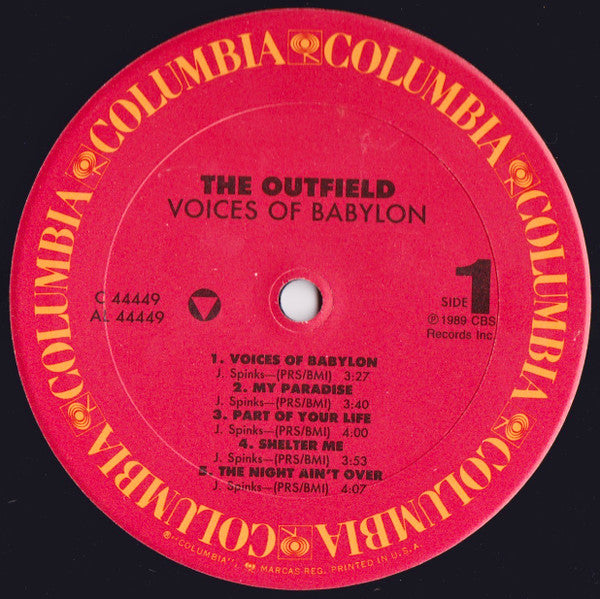 The Outfield : Voices Of Babylon (LP, Album, Car)