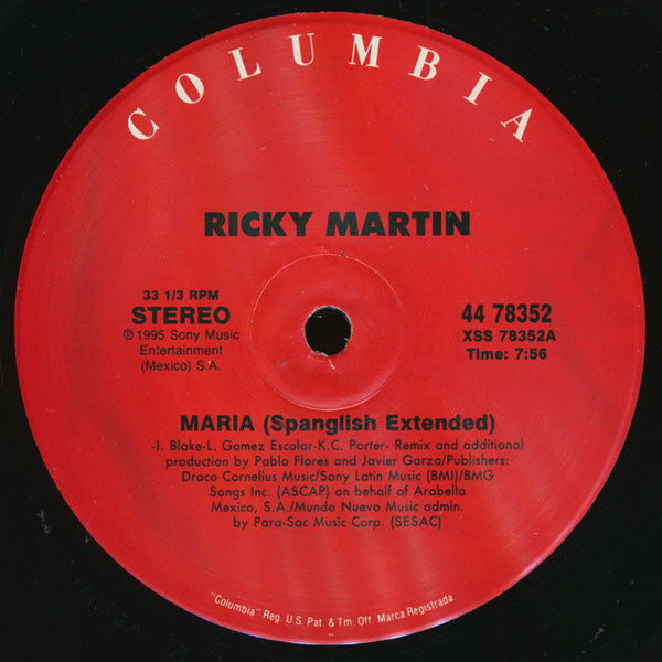 Ricky Martin : Maria (Remixes) (12")