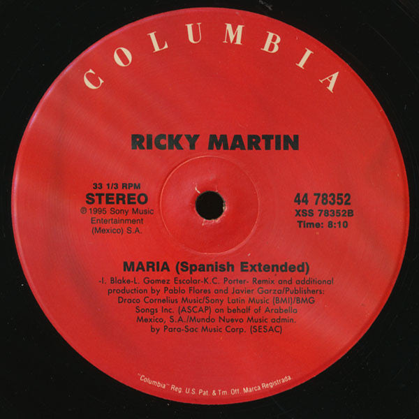Ricky Martin : Maria (Remixes) (12")