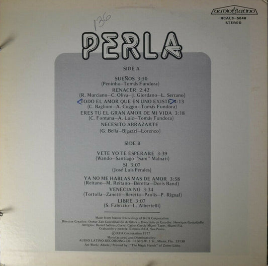 Perla (4) : Para Los Que Han Amado..! (LP, Album)