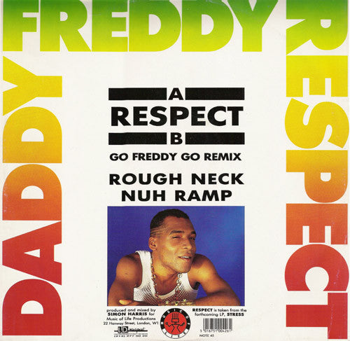 Daddy Freddy - Respect vinyl record, 12" (Very Good Plus (VG+)) | Lulo Records