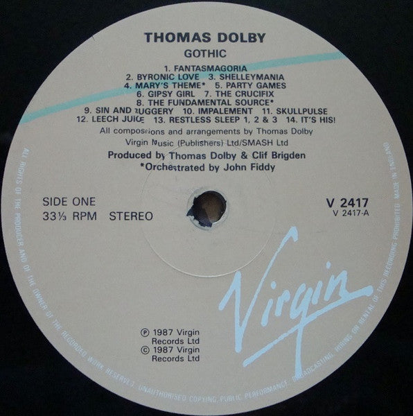 Thomas Dolby : Gothic (LP)