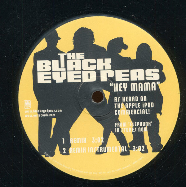 Black Eyed Peas : Hey Mama (Remix) (12", Promo)