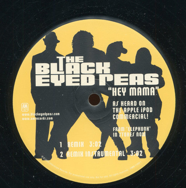 Black Eyed Peas : Hey Mama (Remix) (12", Promo)