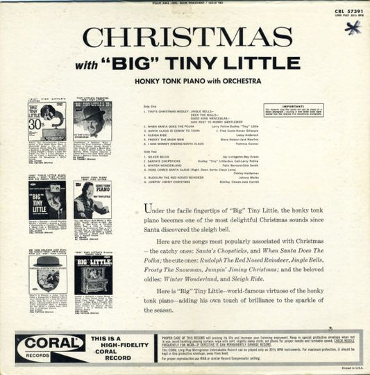 "Big" Tiny Little : Christmas With "Big" Tiny Little (LP, Album, Mono, Glo)