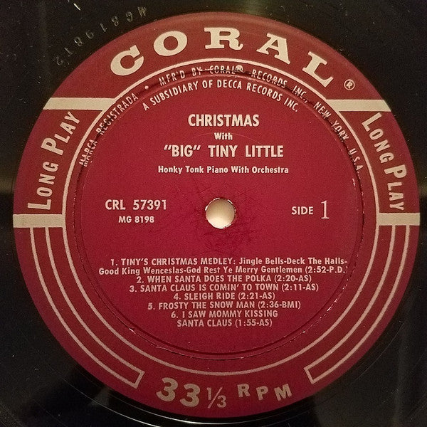 "Big" Tiny Little : Christmas With "Big" Tiny Little (LP, Album, Mono, Glo)