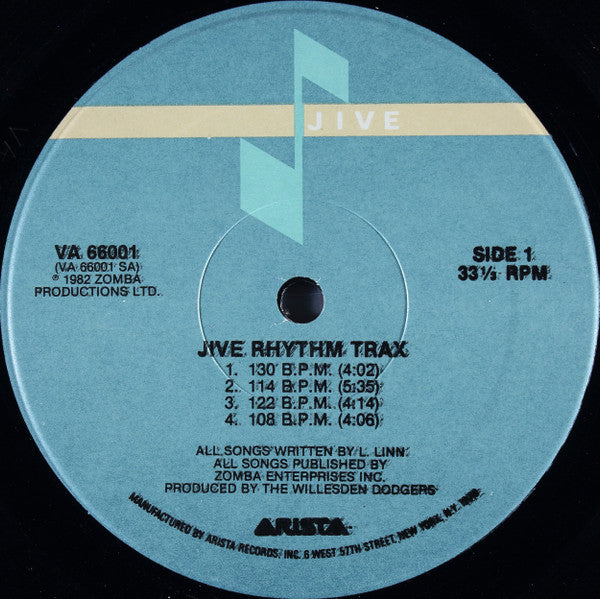 Willesden Dodgers : Jive Rhythm Trax (LP, Album)