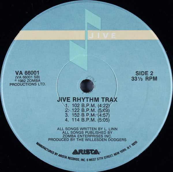 Willesden Dodgers : Jive Rhythm Trax (LP, Album)