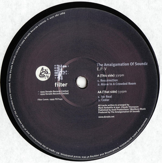 The Amalgamation Of Soundz - E.P. V vinyl record, 12" (Very Good Plus (VG+)) | Lulo Records