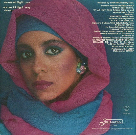 Trinere : All Night (12", Single)