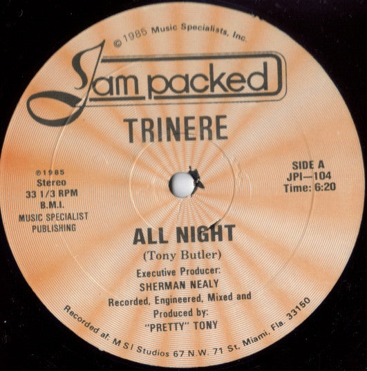 Trinere : All Night (12", Single)