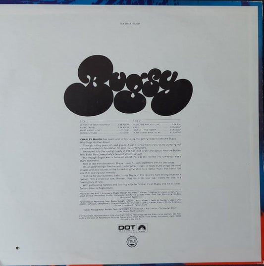 Bugsy Maugh - Bugsy vinyl record, LP (Very Good Plus (VG+)) | Lulo Records