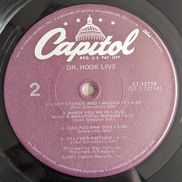 Dr. Hook : Live (LP, Album)