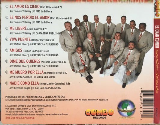 El Gran Combo De Puerto Rico* : Nuevo Milenio ~ El Mismo Sabor (CD, Album)