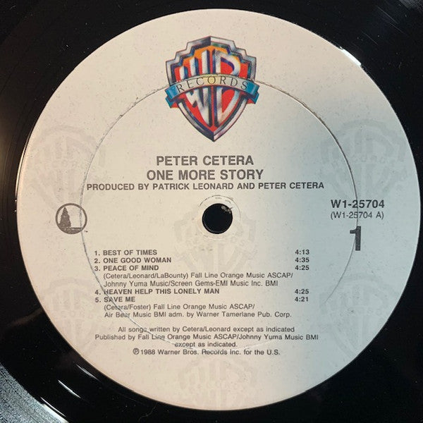 Peter Cetera : One More Story (LP, Album, Club)