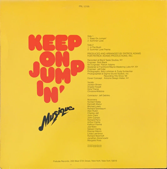 Musique : Keep On Jumpin' (LP, Album, Ter)
