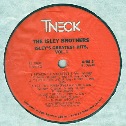 The Isley Brothers : Isley's Greatest Hits, Vol. 1 (LP, Comp, Pit)
