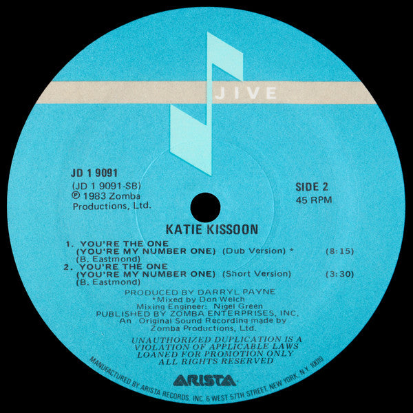 Katie Kissoon : You're The One (You're My Number One) (12", Promo)