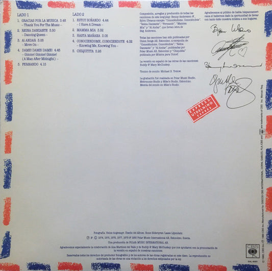 ABBA : Gracias Por La Musica (LP, Album)