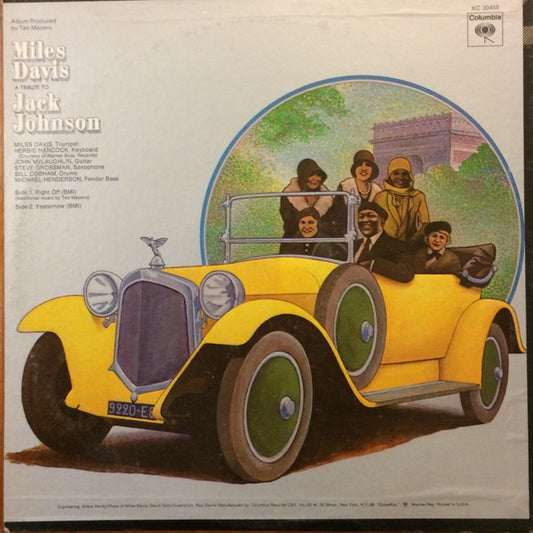 Miles Davis - A Tribute To Jack Johnson - Original Soundtrack Recording vinyl record, LP (Very Good Plus (VG+)) | Lulo Records