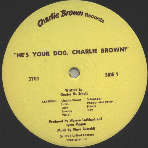 Charles M. Schulz : He's Your Dog, Charlie Brown (LP, Album, Gat)