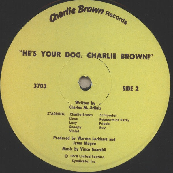 Charles M. Schulz : He's Your Dog, Charlie Brown (LP, Album, Gat)