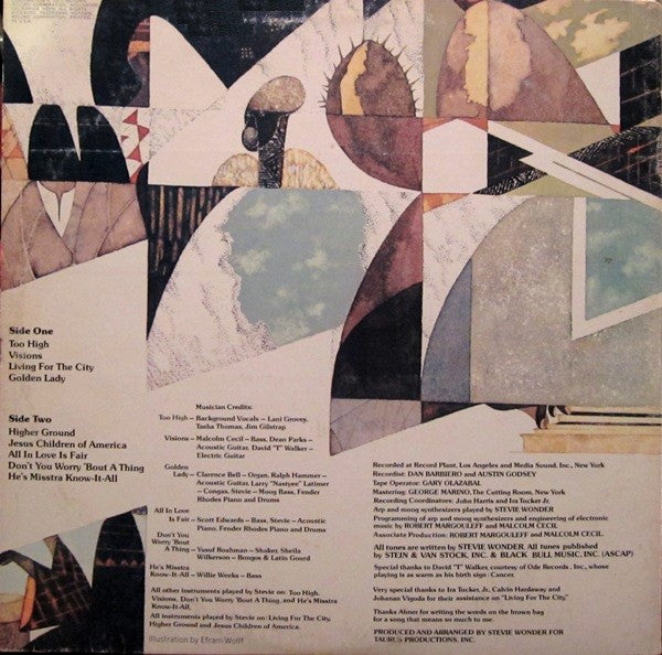 Stevie Wonder : Innervisions (LP, Album, Club, CRC)