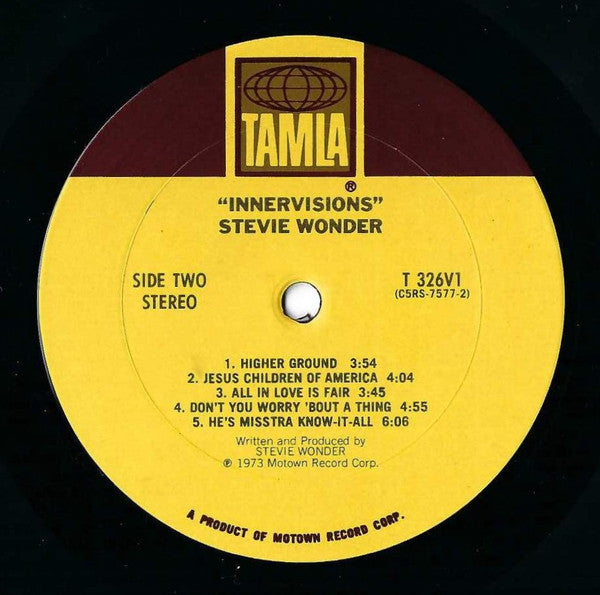 Stevie Wonder : Innervisions (LP, Album, Club, CRC)