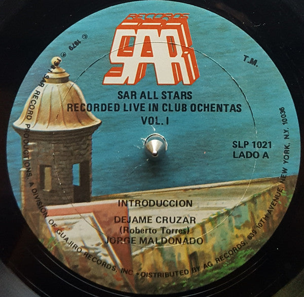 SAR All Stars : Recorded Live In Club Ochentas - Album 1 (LP, Album)