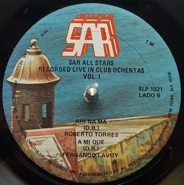 SAR All Stars : Recorded Live In Club Ochentas - Album 1 (LP, Album)