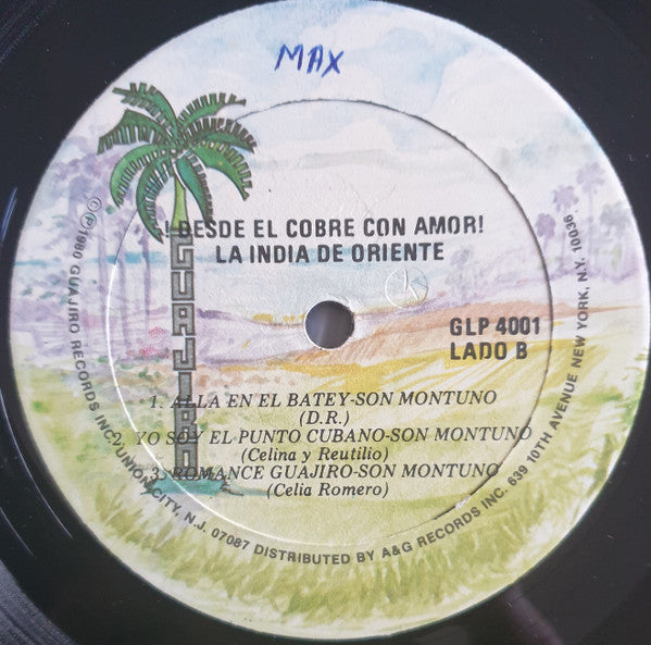 La India De Oriente : ¡Desde El Cobre Con Amor! (LP, Album)