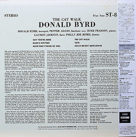Donald Byrd : The Cat Walk (LP, Album, Ltd, RE)