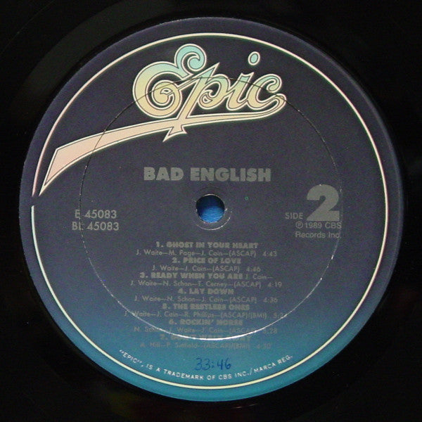 Bad English : Bad English (LP, Album)