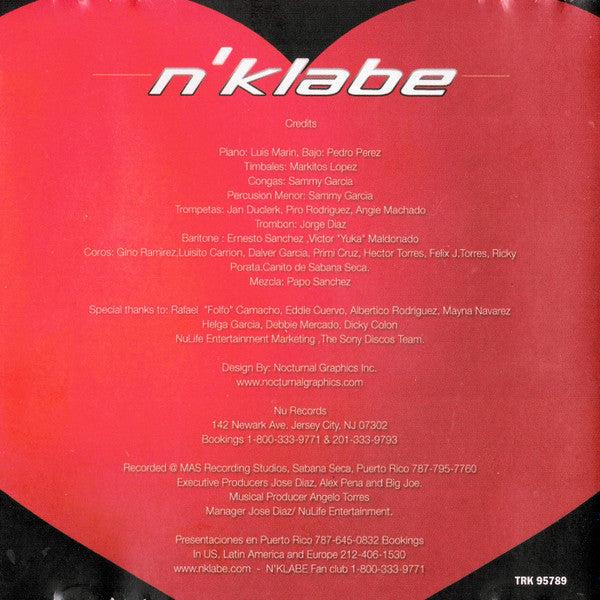 n'klabe : I Love Salsa! (CD, Album)