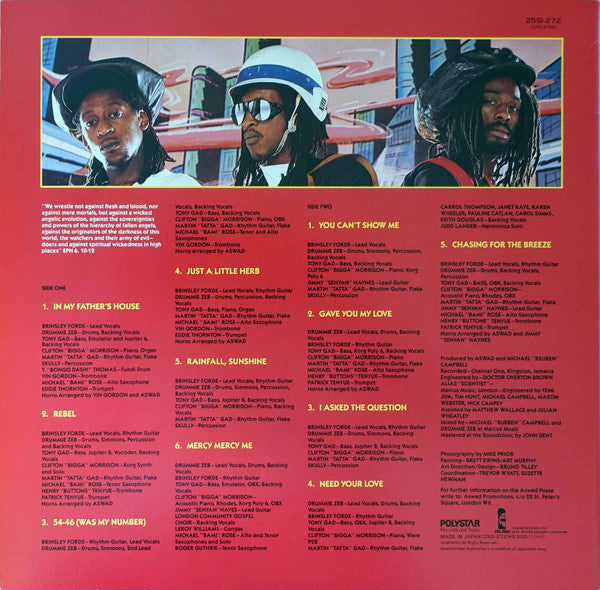 Aswad : Rebel Souls (LP, Album, Promo)
