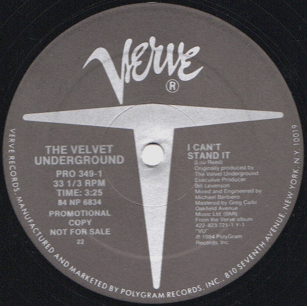 The Velvet Underground : Foggy Notion (12", Promo)