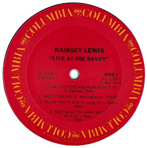 Ramsey Lewis : Live At The Savoy (LP, Album, Pit)