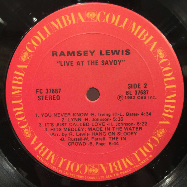 Ramsey Lewis : Live At The Savoy (LP, Album, Pit)