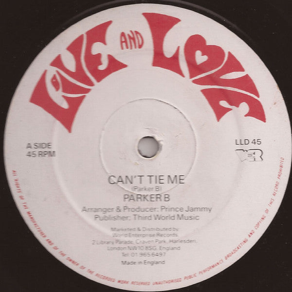 Barker B / Horace Andy : Can't Tie Me / Come In A This (12")