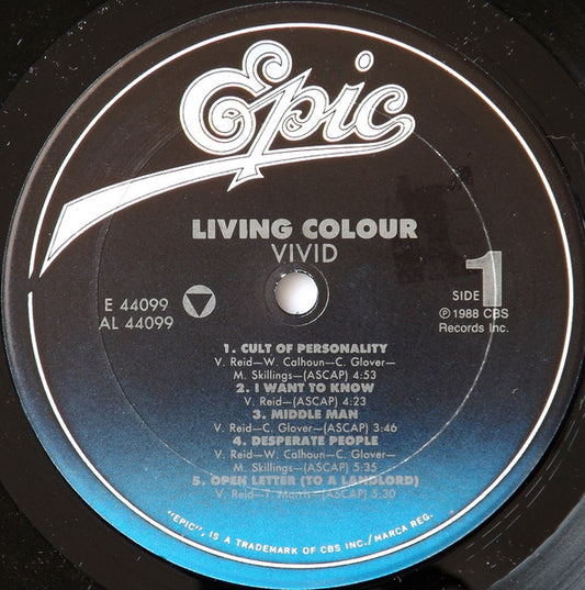 Living Colour : Vivid (LP, Album)
