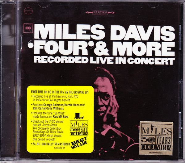 Miles Davis : 'Four' & More - Recorded Live In Concert (CD, Album, RE, RM)