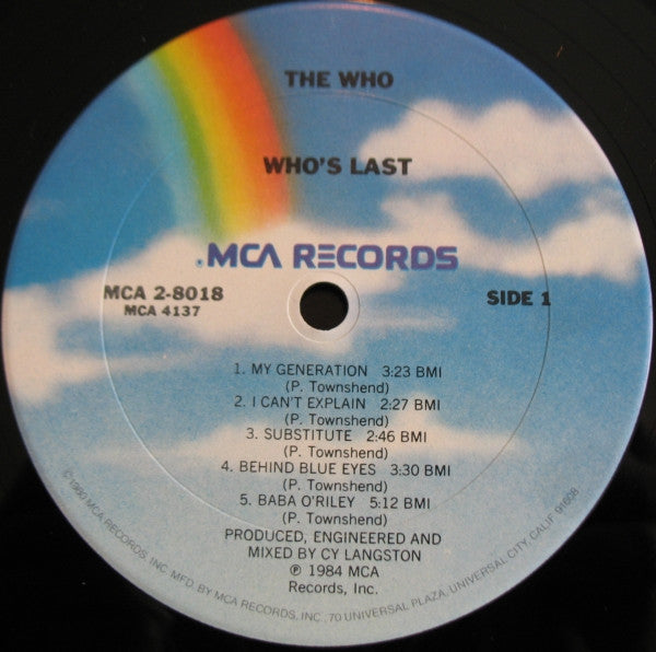 The Who : Who's Last (2xLP, Album, Club)