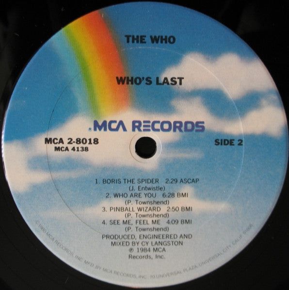 The Who : Who's Last (2xLP, Album, Club)